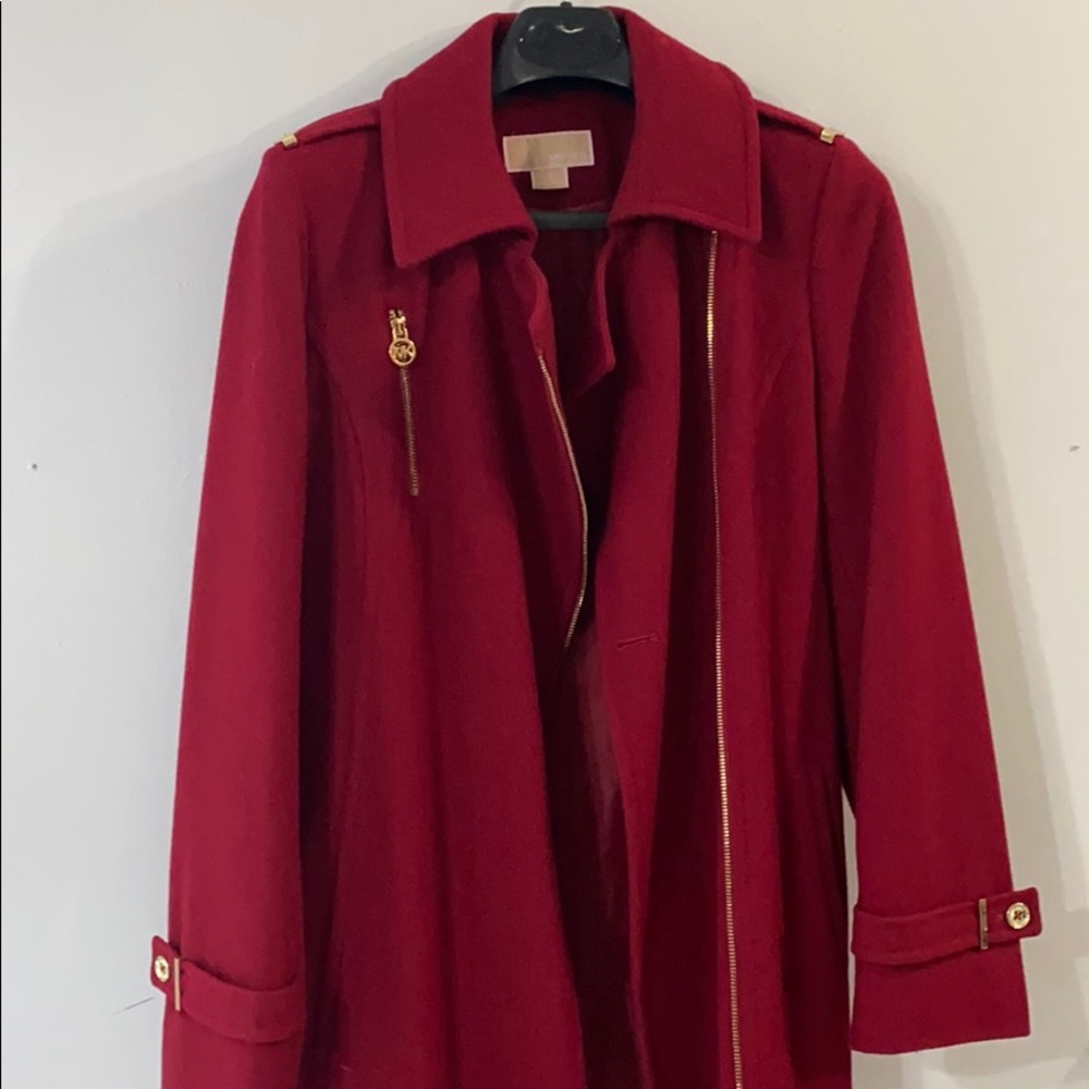 MICHAEL KORS RED STROLLER COAT